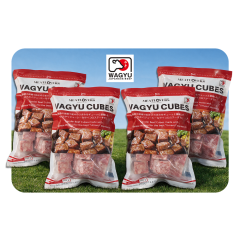 [Bundle of 4] Frozen Wagyu Minced Beef Cube 500g