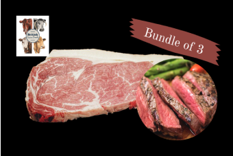 [Bundle of 3] British Native Breeds Dry Aged Beef Steak 42 Days 200g