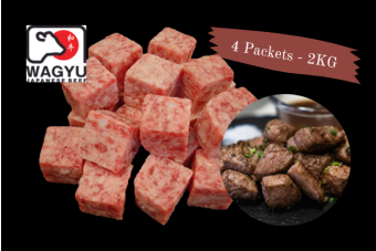 Frozen Wagyu Minced Beef Cube 2kg Bundle