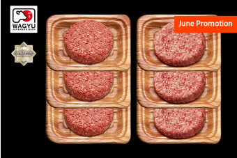 [Bundle of 6] Japanese Wagyu Patty 100g x 3 and Pork Patty 100g x 3
