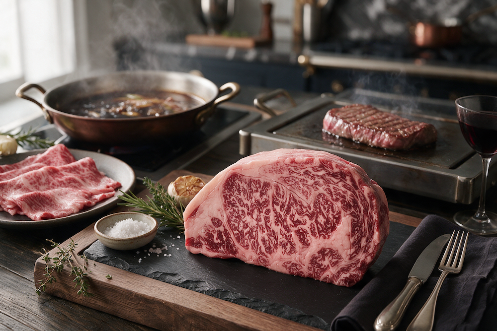 Cooking F1 Wagyu