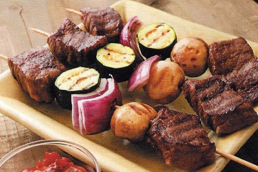 Soy & sake marinated striploin of beef